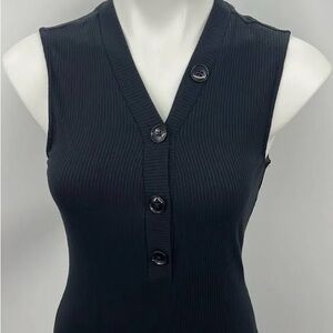 Who What Wear Ribbed Knit Sleeveless Maxi Dress Sz L — EUC